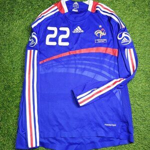 Ribery France 2008 Player Issue Long Sleeve Soccer Jersey Shirt M SKU# 646339
